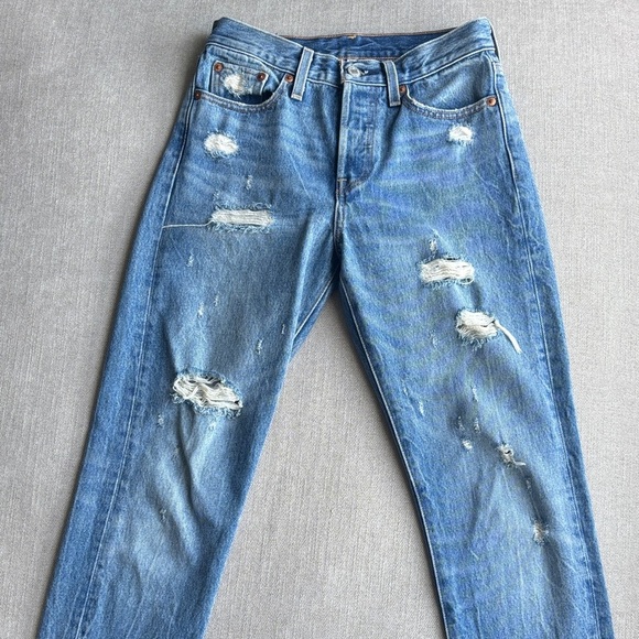 Levi's High Rise Skinny Woman’s Blue Jeans 👖 size 25 - Picture 5 of 10